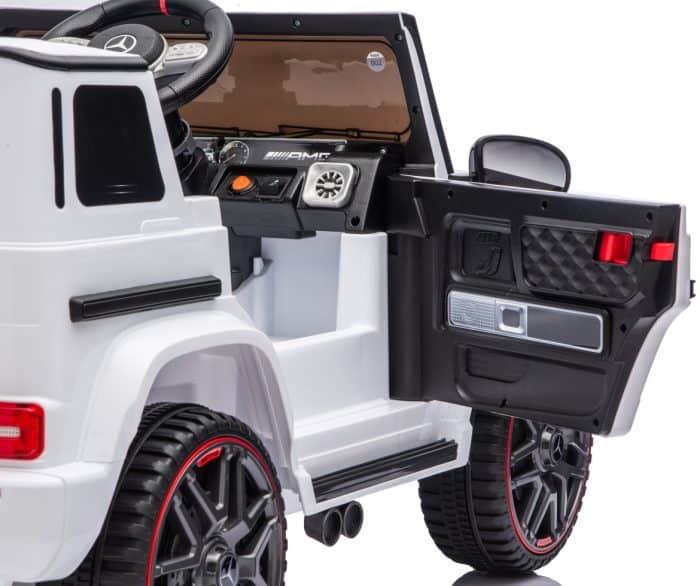 Дитячий електромобіль MERCEDES G63 4×4 12V білий з пультом керування Diego – фото 4