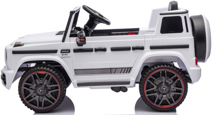 Дитячий електромобіль MERCEDES G63 4×4 12V білий з пультом керування Diego – фото 5
