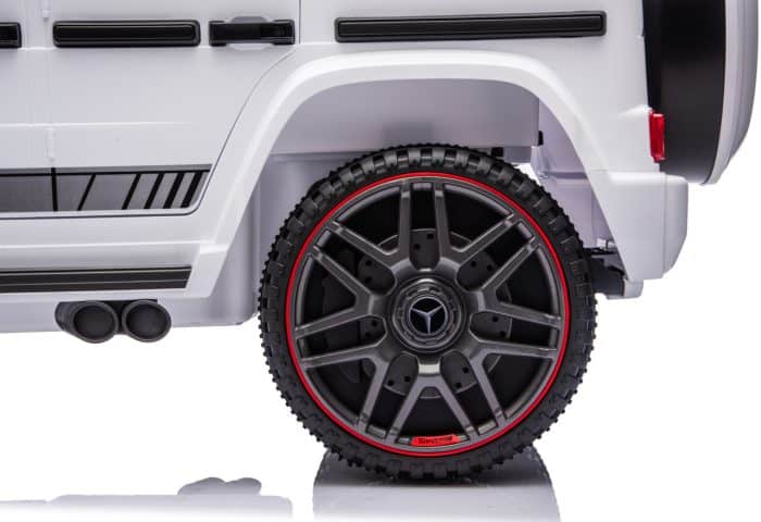 Дитячий електромобіль MERCEDES G63 4×4 12V білий з пультом керування Diego – фото 8