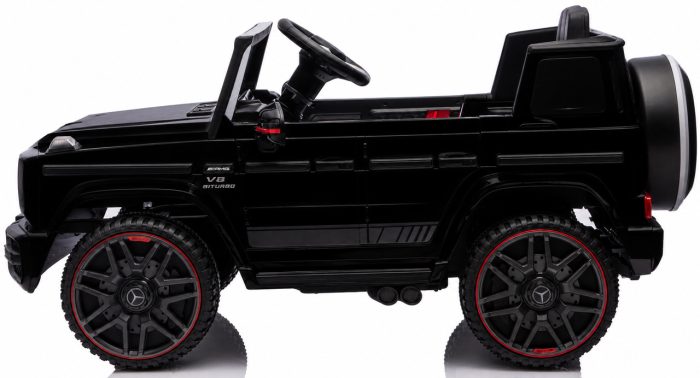 Дитячий електромобіль MERCEDES G63 12V чорний з пультом керування Diego – фото 4