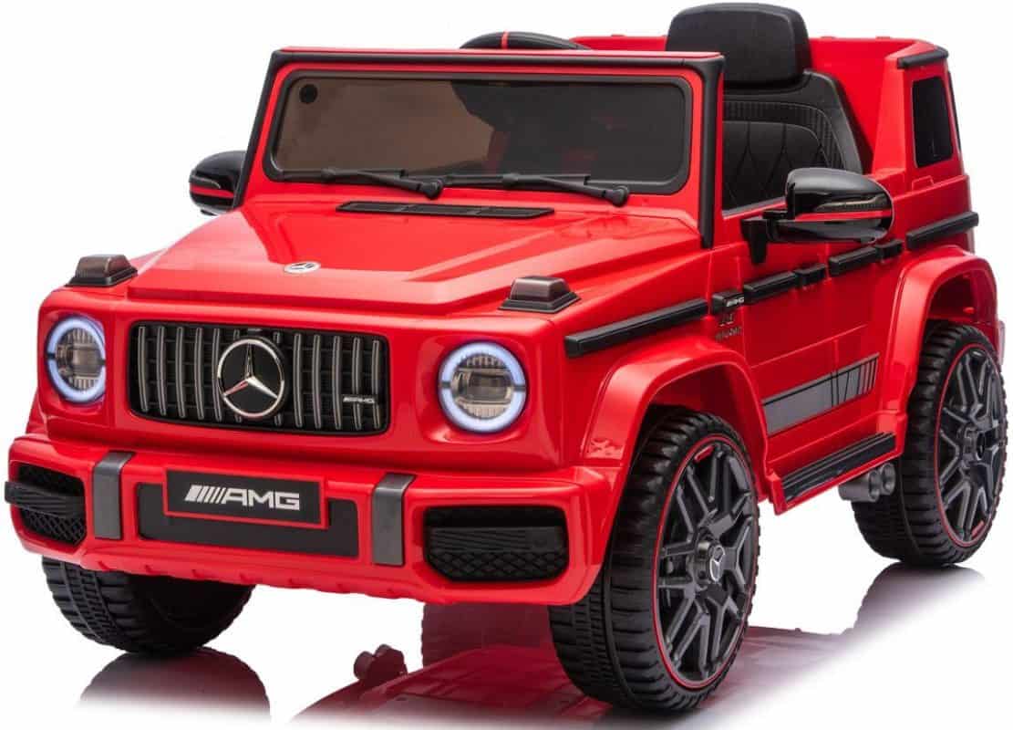 Дитячий електромобіль MERCEDES G63 4×4 12V червоний з пультом керування Diego