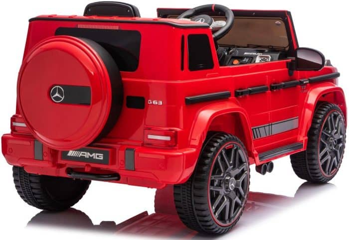 Дитячий електромобіль MERCEDES G63 4×4 12V червоний з пультом керування Diego – фото 4