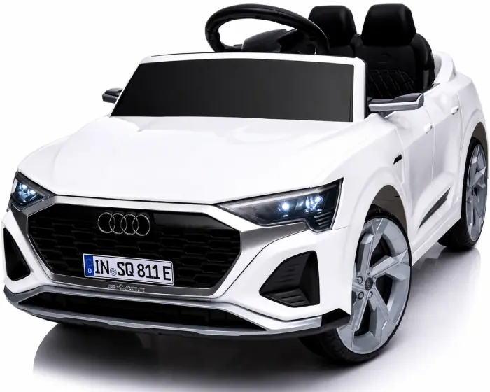 Дитячий електромобіль Audi SQ8 4×4 12V білий з пультом керування Diego
