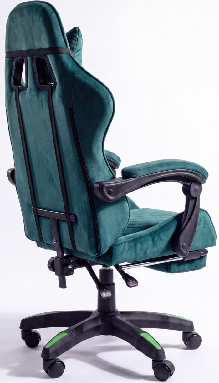 Крісло геймерське DIEGO ALCANTARA PRO Green – фото 6