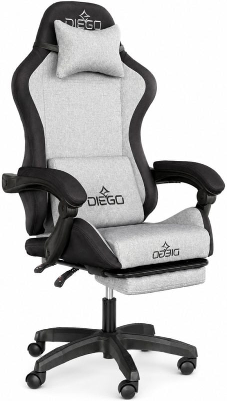 Крісло геймерське DIEGO Fabric X Gray – фото 2