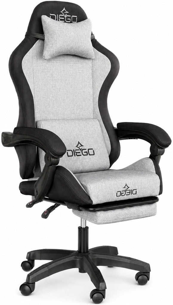 Крісло геймерське DIEGO Fabric X Gray – фото 2