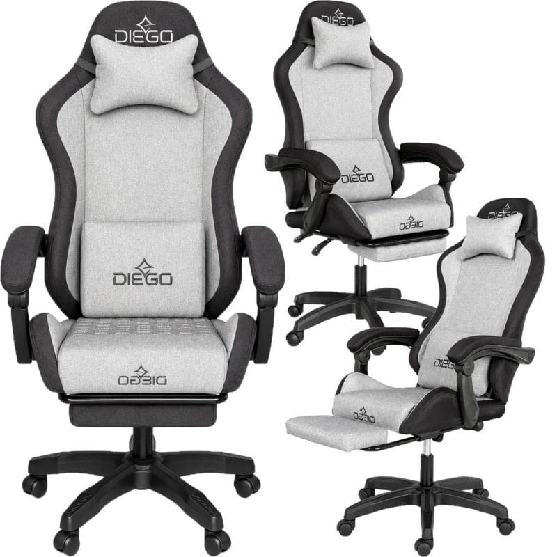 Крісло геймерське DIEGO Fabric X Gray