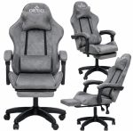 Крісло геймерське DIEGO ALCANTARA PRO Gray