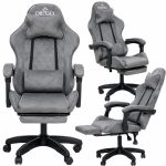 Крісло геймерське DIEGO ALCANTARA PRO Gray