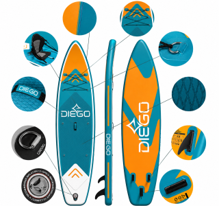 Надувна SUP-дошка для плавання 320см Diego - Зображення 3