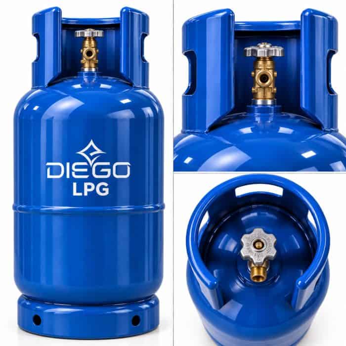 Газовий балон LPG 25л для пропану, бутану та пропан-бутану, сталевий - Зображення 1